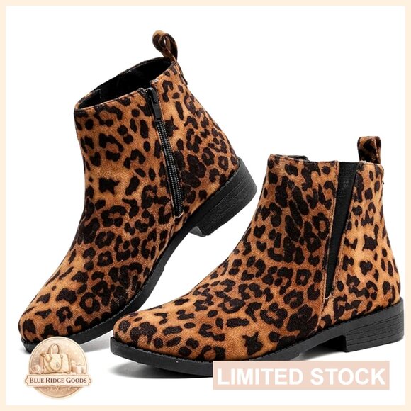 Suede Chelsea Boots Low Heel Elastic Ankle Casual Slip On Dress Booties